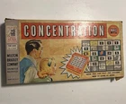 Vintage Concentration Board Game 2nd Ed. 1958 Milton Bradley Incomplete Parts