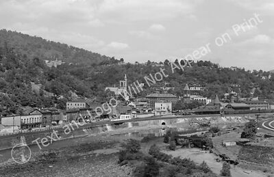 1940 Aerial View of Mauch Chunk, Pennsylvania Old Photo 11'' x 17'' Reprint