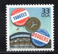 3187j ** WORLD SERIES RIVALS ** U.S. Postage Stamp MNH 