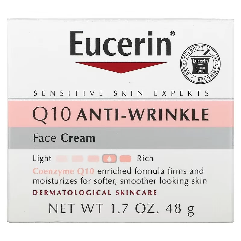 Eucerin Q10 Anti Wrinkle Night Cream 48g  Dermatologist Recommended - Image 2 of 4