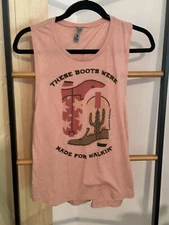 These Boots Are Made For walking Tank Top Size L