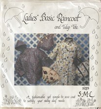 Ladies Basic Raincoat & Tulip Tote My Sunday Best Patttern Sizes S-L Uncut
