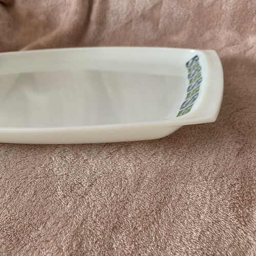 Vintage JAJ Pyrex Milk Glass Checkers Design Pattern Platter / Tray Plate - Picture 15 of 16
