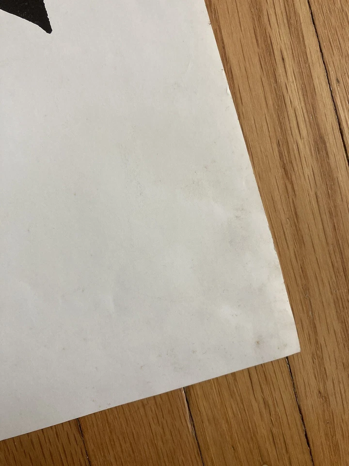 Póster de la película Batman 1966 militar 23"x35" en estado bastante bueno+ Adam West Burt Ward blanco y negro Foto 2 de 4