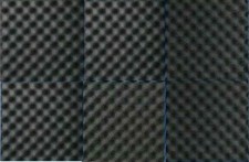 6 PK Black Egg Crate Acoustic Foam Tile Panel Wall Tile Soundproofing 12x12x1.5"