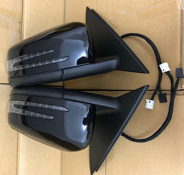 Juego de espejos retrovisores Facelift W204 para Mercedes Benz Clase C C200 C180 C300 negro Foto 2 de 4