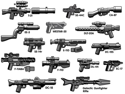 Brickarms Stellar V2 Blaster Pack- for Star Wars Minifigures -NEW