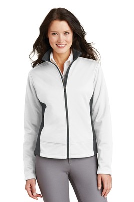Port Authority L794 Ladies Polyester Comfortable Two-Tone Soft Shell Jacket