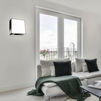 Design Wand Leuchte Spot Strahler Wohn Zimmer Beleuchtung Lampe Schwarz Eckig