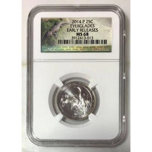 2014 Everglades ATB Quarter NGC MS68 ***Rev Tye's Coin Stache*** #3013118