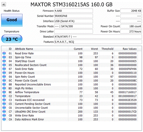 Maxtor STM3160215AS 9DS112-325 3.5" 160GB SATA 7200 RPM Hard Disk Drive - Picture 3 of 4