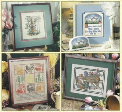 INSPIRATIONAL CROSS-STITCH--10 Designs--Religious--Counted Cross Stitch Pattern