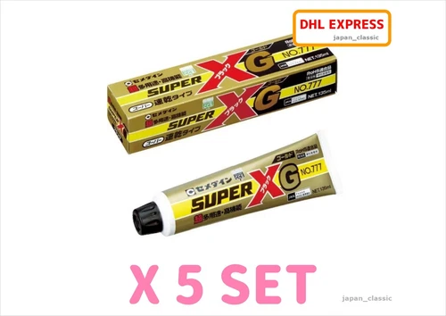 CEMEDINE SUPERX GOLD 777 BLACK FAST CURING VERSATILE ELASTIC ADHESIVE 135ml X 5