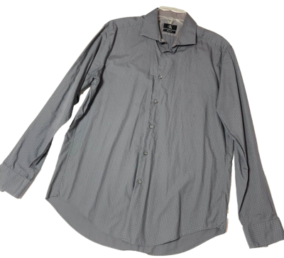 Calvin Klein Slim Fit Performance Dress shirt size Large 16 1/2 neck 34/35 Gray | eBay Calvin Klein Slim Fit Performance Dress shirt size Large 16 1/2 neck 34/35 Gray | eBay