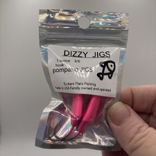 Dizzy Jigs 1oz Lead Jigs with 3/0 Hook in Neon Pink