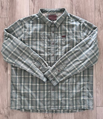 Eberlestock Snap Button Plaid Flannel Shirt Mens 2XL