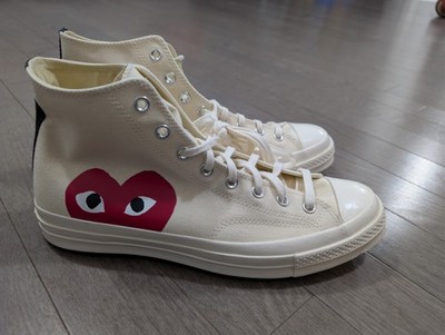 Size 12 - Comme des Garçons Play x Converse Chuck 70 High Milk