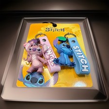 Disney's Stitch Keychain, Angel Keychains, Wristlet, Purse Charm New