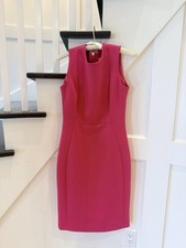 Calvin Klein Dress Women’s 4 Pink Scuba Sleeveless Sheath