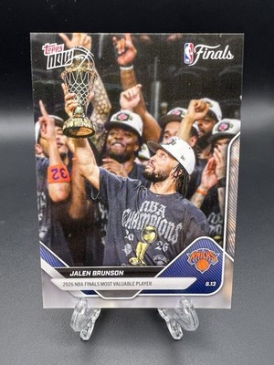 2026 Topps Now Jalen Brunson NBA Finals MVP #339 New York Knicks