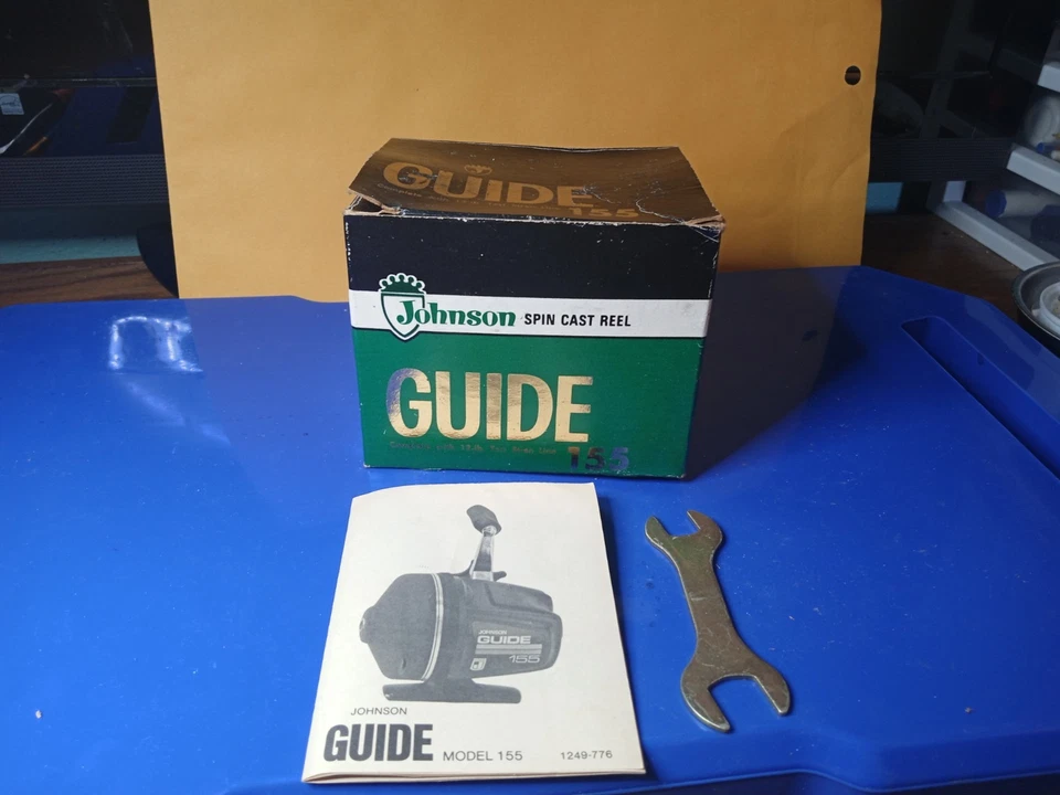 Johnson Guide 155 Reel With Box And Paperwork. Very Good Condition. - Image 3 of 4