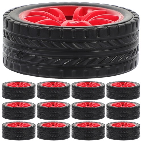 20 Pcs Wheel Toy Accessories Child Baby Diy Car Wheels Accessory