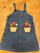 Miki House Floral Embroidered Jumper Skirt