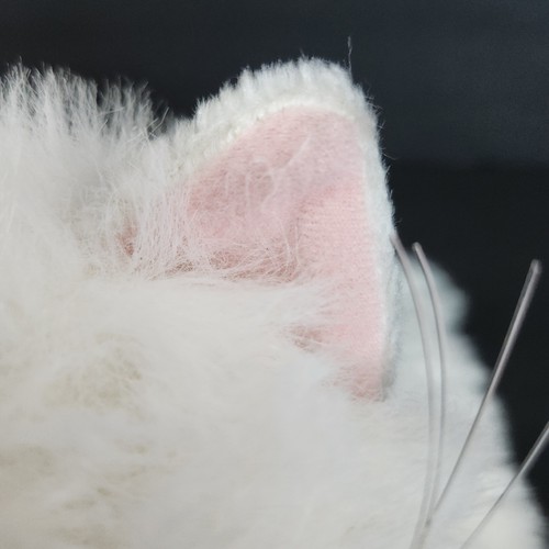 Tyco Kitty Gattini Gatto Bianco Peluche Sonaglio Peluche Occhi Blu Collare Rosa - Foto 5 di 14