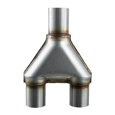 Universal 2.5" Single /2.5" Dual Y Pipe Adapter Exhaust Pipe Stainless Steel New