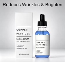 Copper Peptides GHK-Cu Serum Hyaluronic Acid Face Brightening Hydrating 30ml