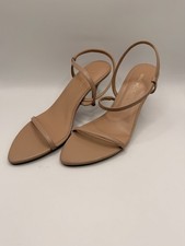 Nine West Womens Carolyn Natural Strap Dress Heel Sandals Sz 7