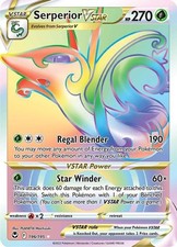 Serperior VSTAR - 196/195 - Pokemon Silver Tempest Secret Rare Card NM