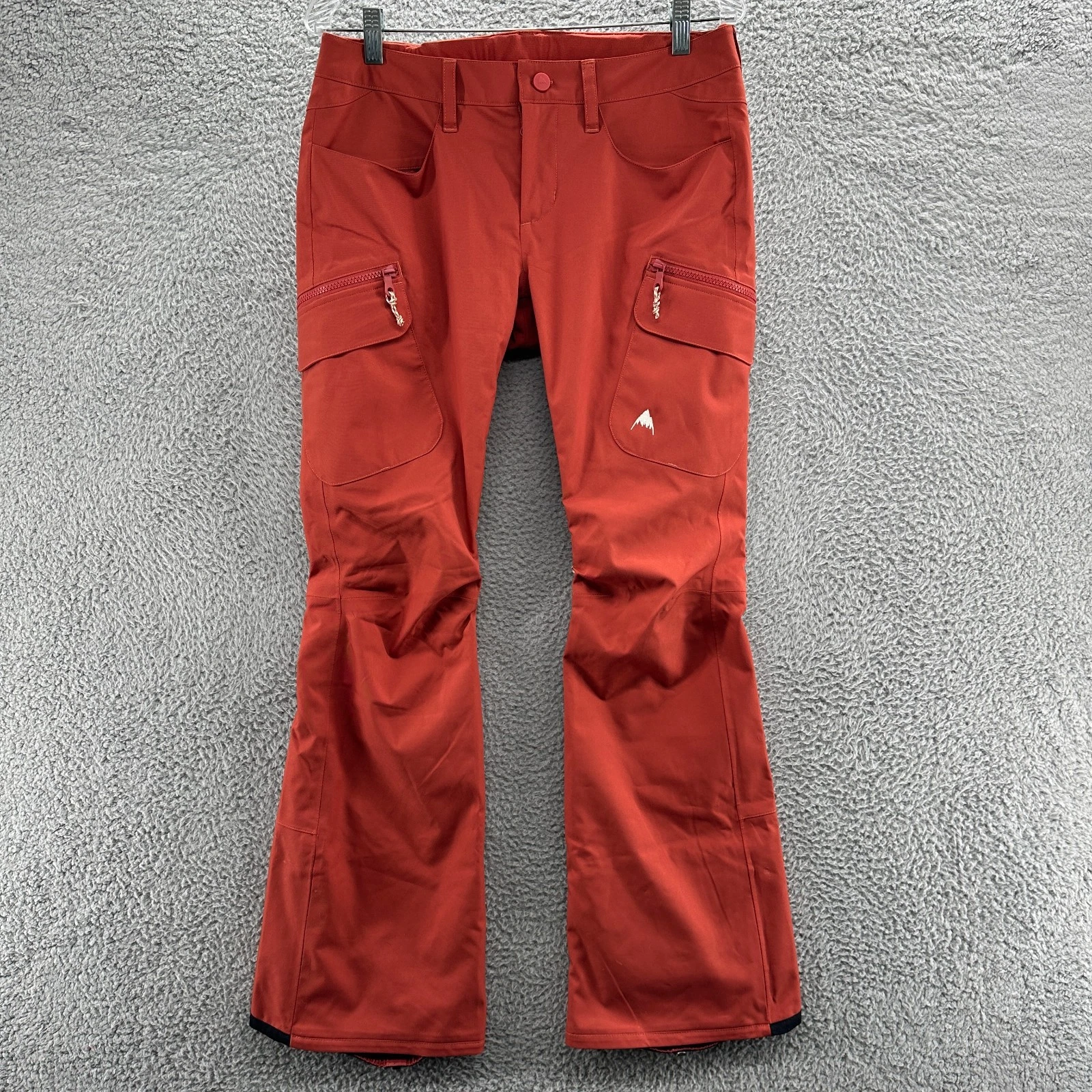 Burton Snow Pants Womens Small S Orange Vented Living Lining Snowboard Ski Pants