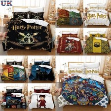 3D Harry Potter Duvet Quilt Cover Set Single/Double/King Size Bedding Set Gifts