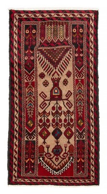 Traditional Vintage Hand-Knotted Area Rug 3'1'' x 5'7'' Oriental Wool Carpet