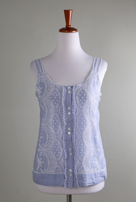 #ad #ad SUNDANCE Catalog NWT Lea Kerchief Camisole Embroidered Eyelet Top Size Large $31.99