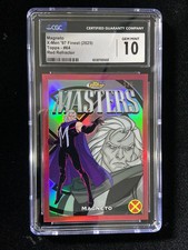 2025 Topps Finest Marvel Magneto X-Men '97 #64 CGC 10 Red Refractor 5/5 YW61