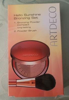 ARTDECO Bronzing Powder Compact  Bräunungspuder Nr. 50 Almond + Pinsel Neu