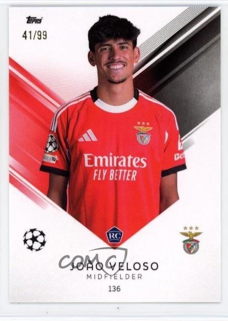 2025-26 Topps Total Football /99 Joao Veloso #136 1l6l