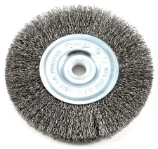 Forney 72741 Wire Wheel Brush, Coarse Crimped with 1/2-Inch Through 5/8-Inch
