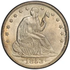 1853 Seated Liberty Half Dollar Arrows & Rays ~PCGS AU Details ~ Looks UNC !