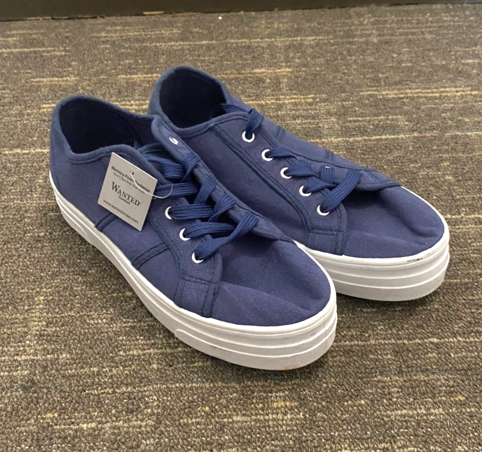 SAOLA Sneakers blu WANTED taglia 8 calzature memory foam indossate tre volte