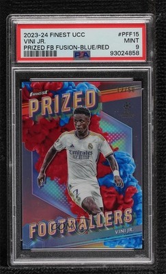 2023 Finest UEFA Club Competitions 12/50 Vinicius Junior Vini Jr PSA 9 MINT 08c9