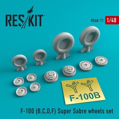 ResKit RS48-0071 - 1:48 F-100 (B,C,D,F) Super Sabre wheels set