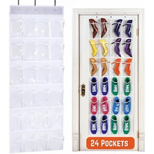 Over The Door Shoe Organizer Rack Hanging Storage Holder Hanger Bag Closet 24