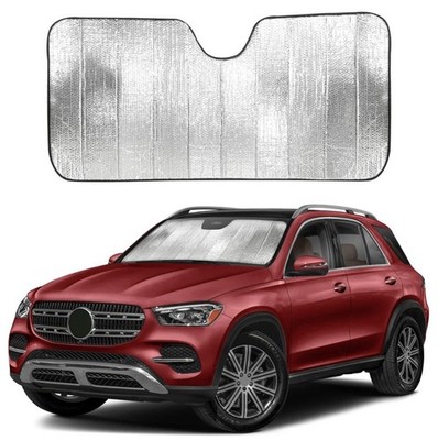 Car Windshield Sunshade Reflective Black/Silver Large 58x28 New EcoNour