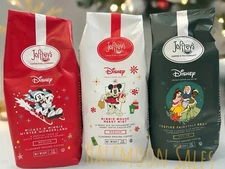 Disney Joffrey’s Holiday Ground Coffee Mickey Minnie Princess Festive Flavors
