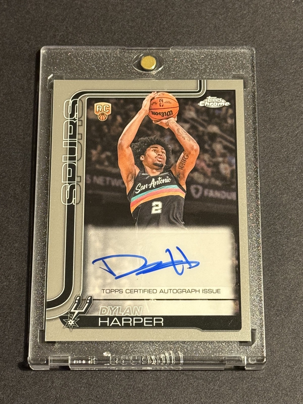 2025-26 Topps Chrome - Rookie Autographs Dylan Harper #TCAR-DH (AU, RC)