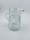 Vintage Anchor Hocking Pressed Clear Glass Syrup Cup Or Creamer 4.5”