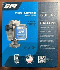 GPI M30-G6N Mechanical Fuel Meter - 5-30 GPM - Part #165100-03 - NEW
